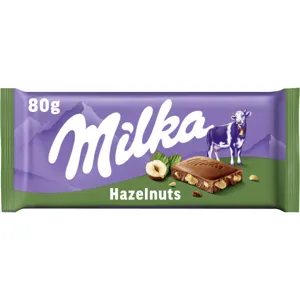 Milka Hazelnuts csokoládé 80g