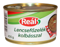 Reál lencsefőzelék kolbásszal konzerv, 400 g