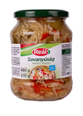 Reál vágott vegyes savanyúság üvegben, 680 g