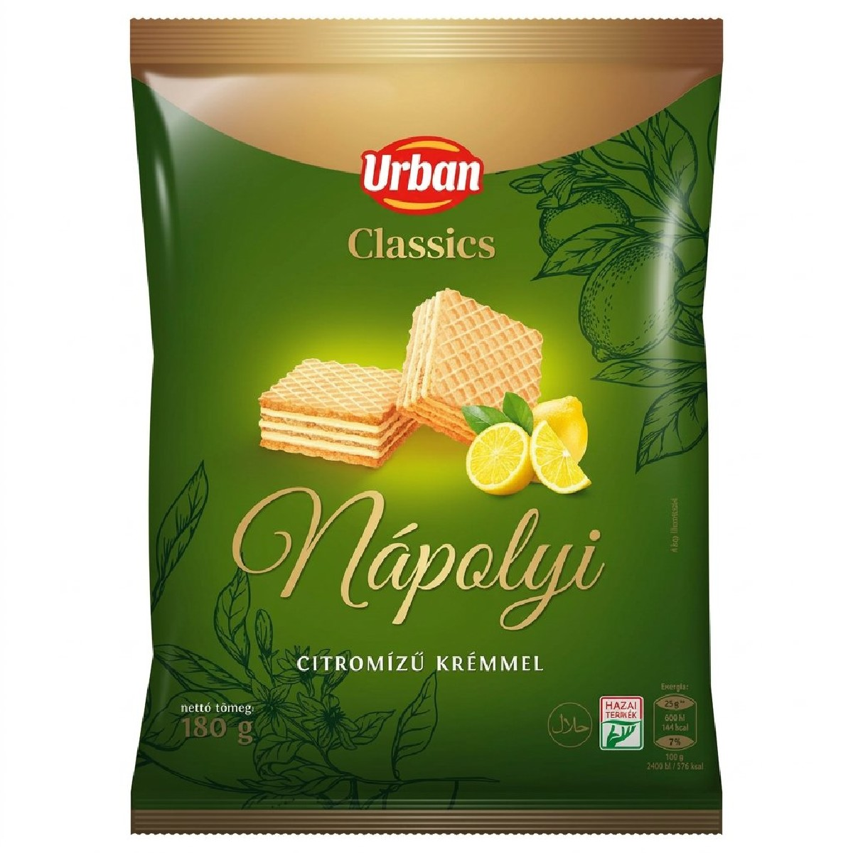 Urban Classics Nápolyi citromízű krémmel 180 g