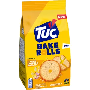 TUC Bake Rolls Italian Cheese & Garlic 80g