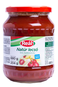 Reál natúr lecsó 30% paprikával üvegben, 680 g