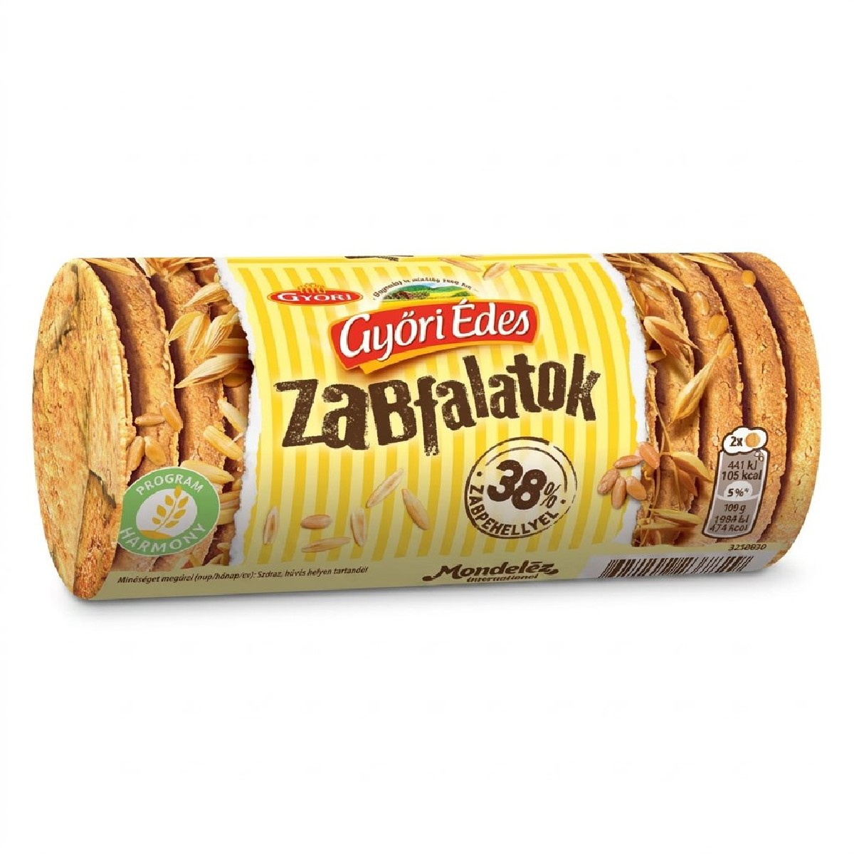 Győri Édes Zabfalatok zabpelyhes keksz 109 g