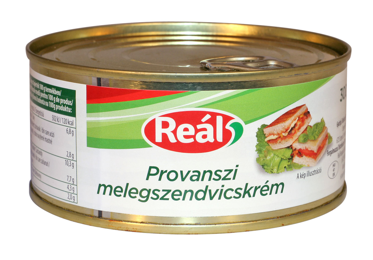 Reál provanszi melegszendvicskrém konzerv, 300 g