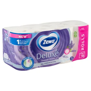 Zewa Deluxe Lavender Dreams toalettpapír 16 tekercs