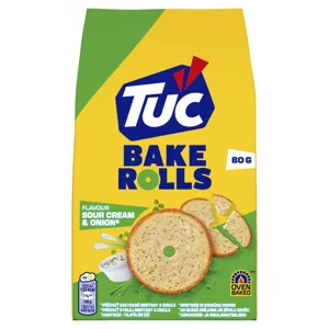 TUC Bake Rolls Sour Cream & Onion 80g