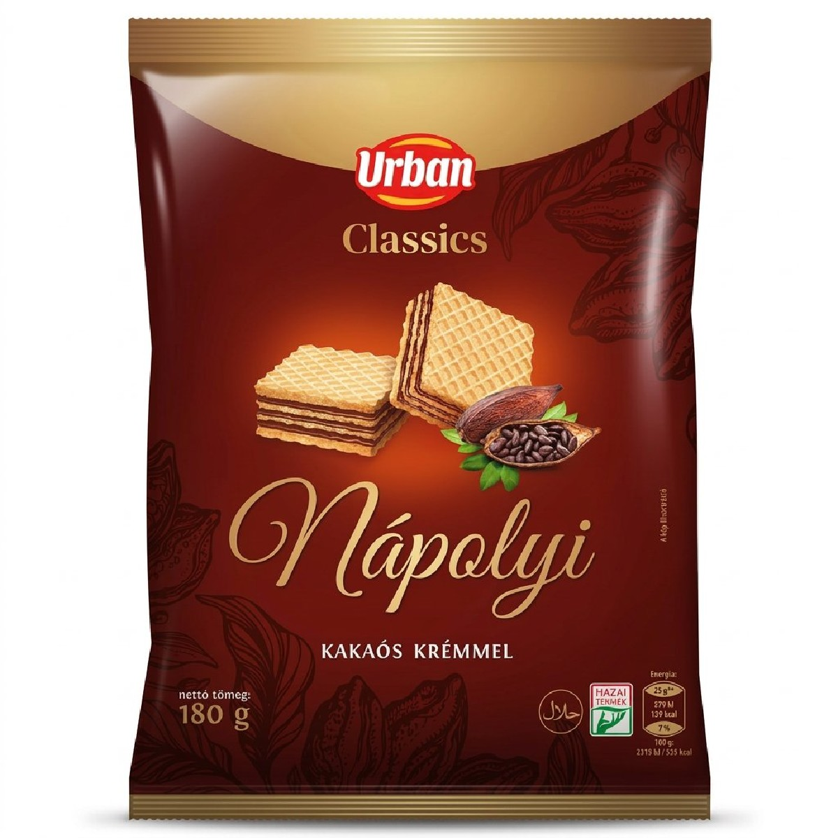 Urban Classics Nápolyi kakaós krémmel 180 g